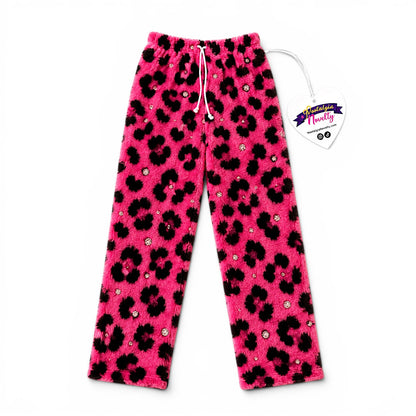Leopard Bling Pajama Pants