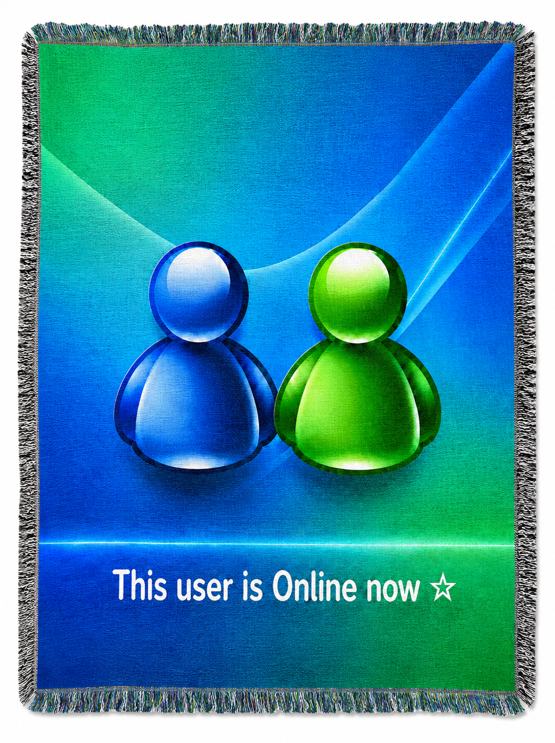 Frutiger Aero User Online MSN Woven Blanket