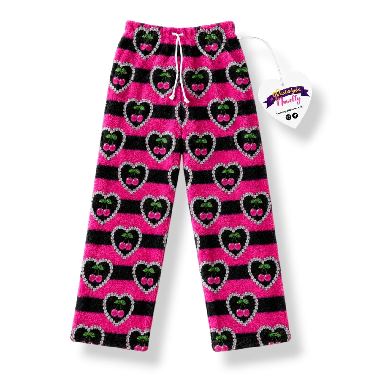 Cherry Heart Pajama Pants