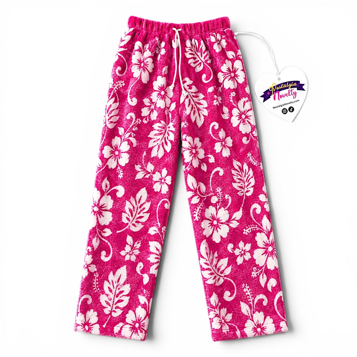 Hibiscus Hawaii Pink Pajama Pants