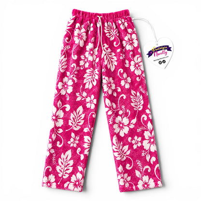 Hibiscus Hawaii Pink Pajama Pants