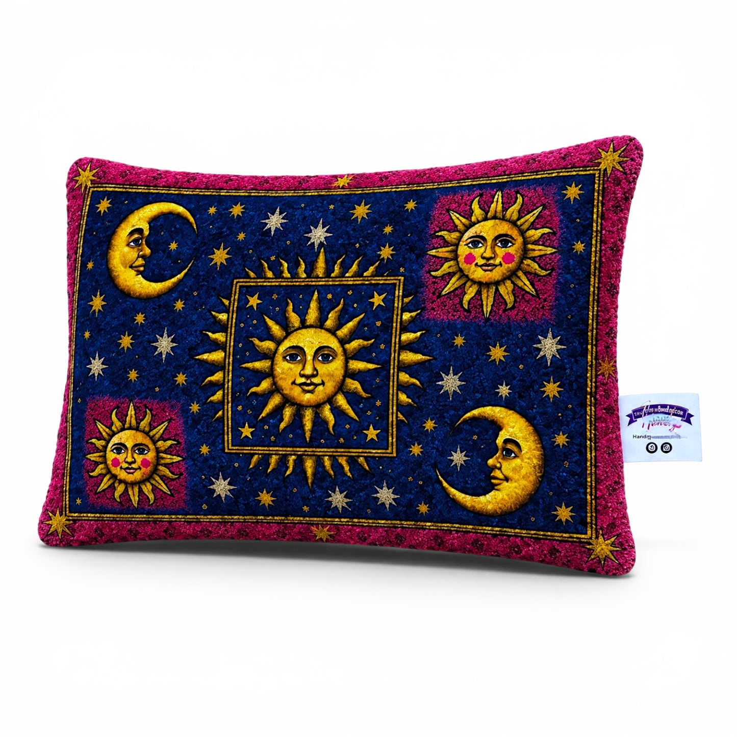 Celestial Patchwork Pillow Cover