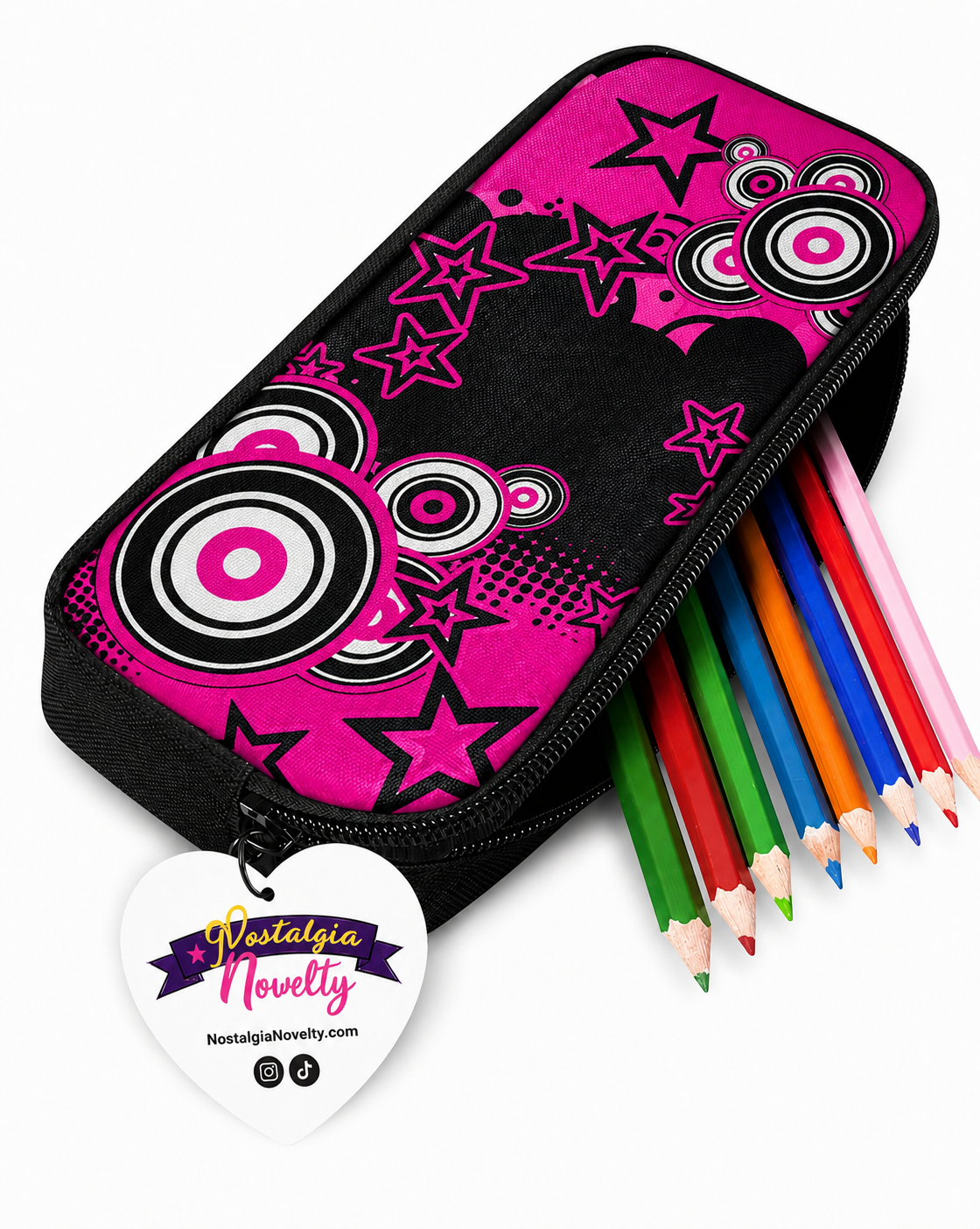 Frutiger Metro pink Pencil Case