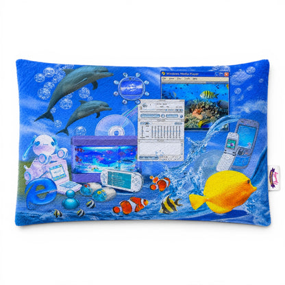 Splash Screen Fuzzy Pillow Shams King Queen