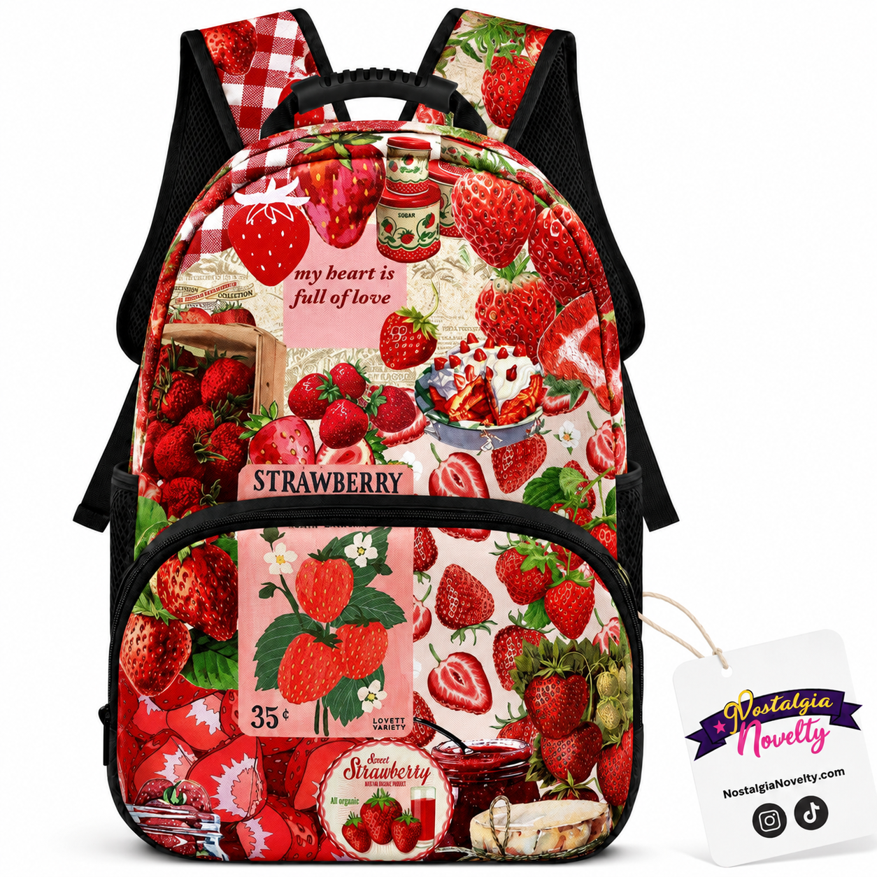 Coquette Strawberries Backpack