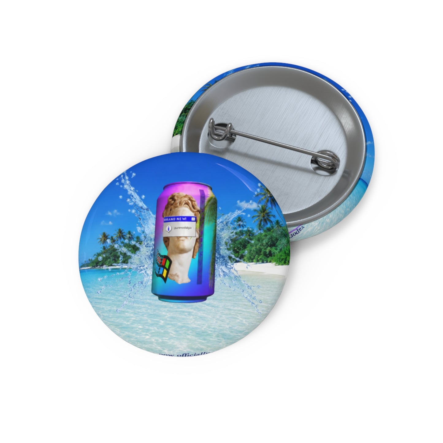 Consume Nostalgia Pin Button