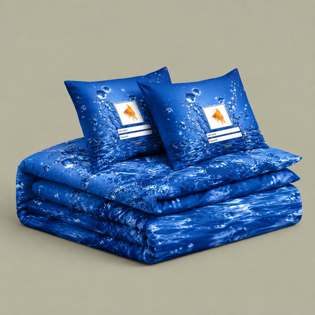 Liquid Login 100% Cotton BedSet