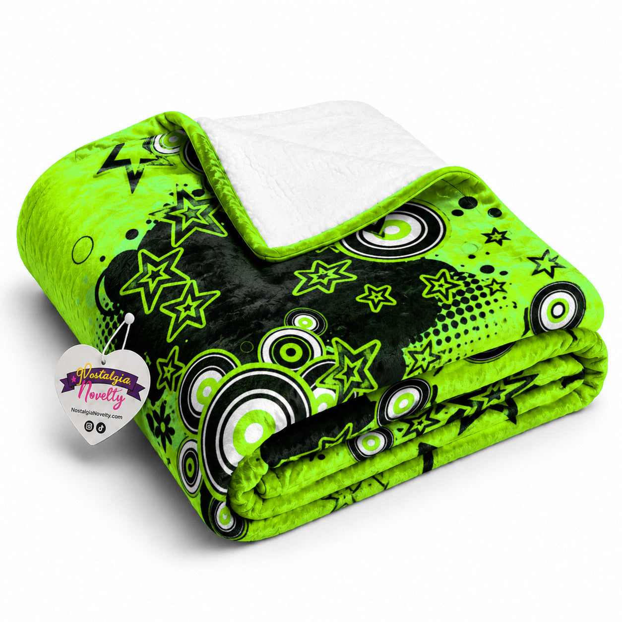 Frutiger Metro Green Crushed Velvet Blanket