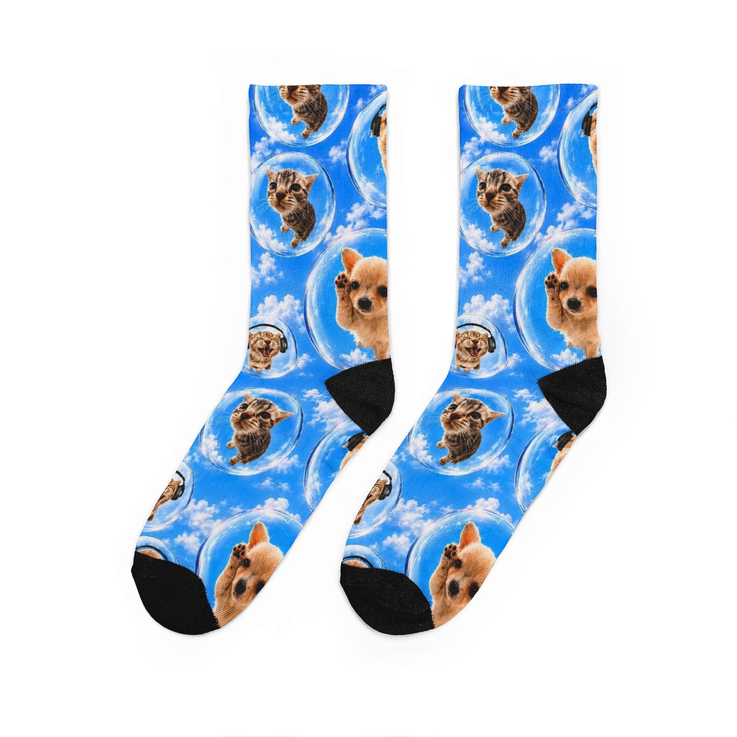 Cat Dog Unisex Crew Socks
