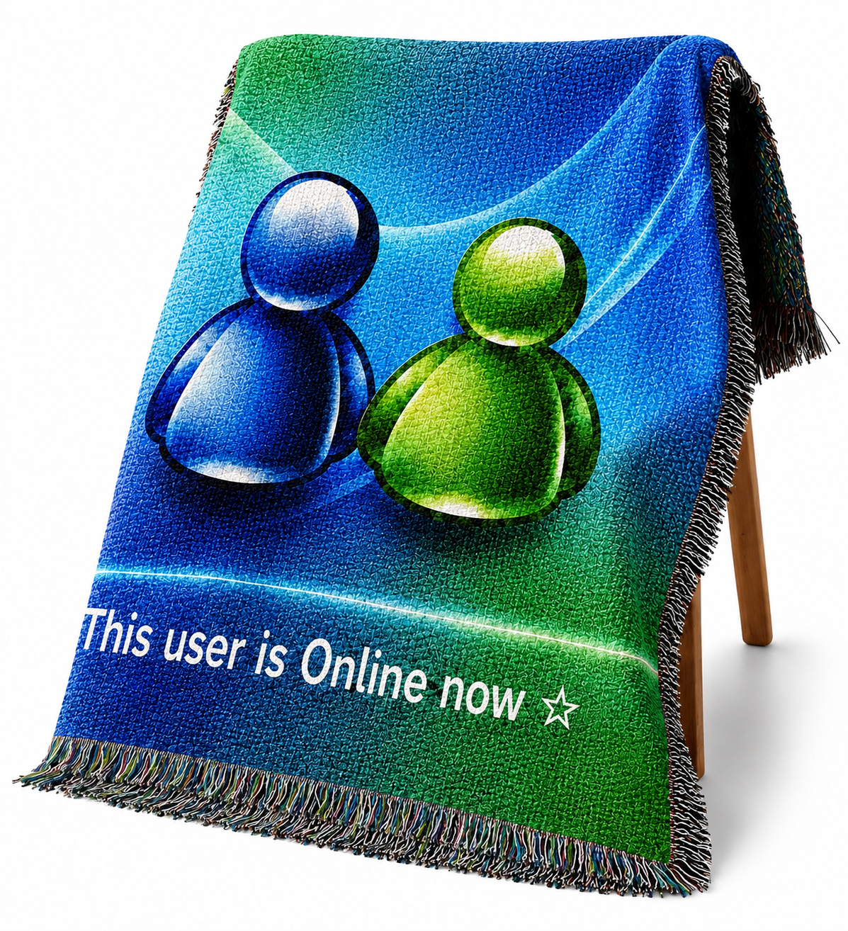 Frutiger Aero User Online MSN Woven Blanket