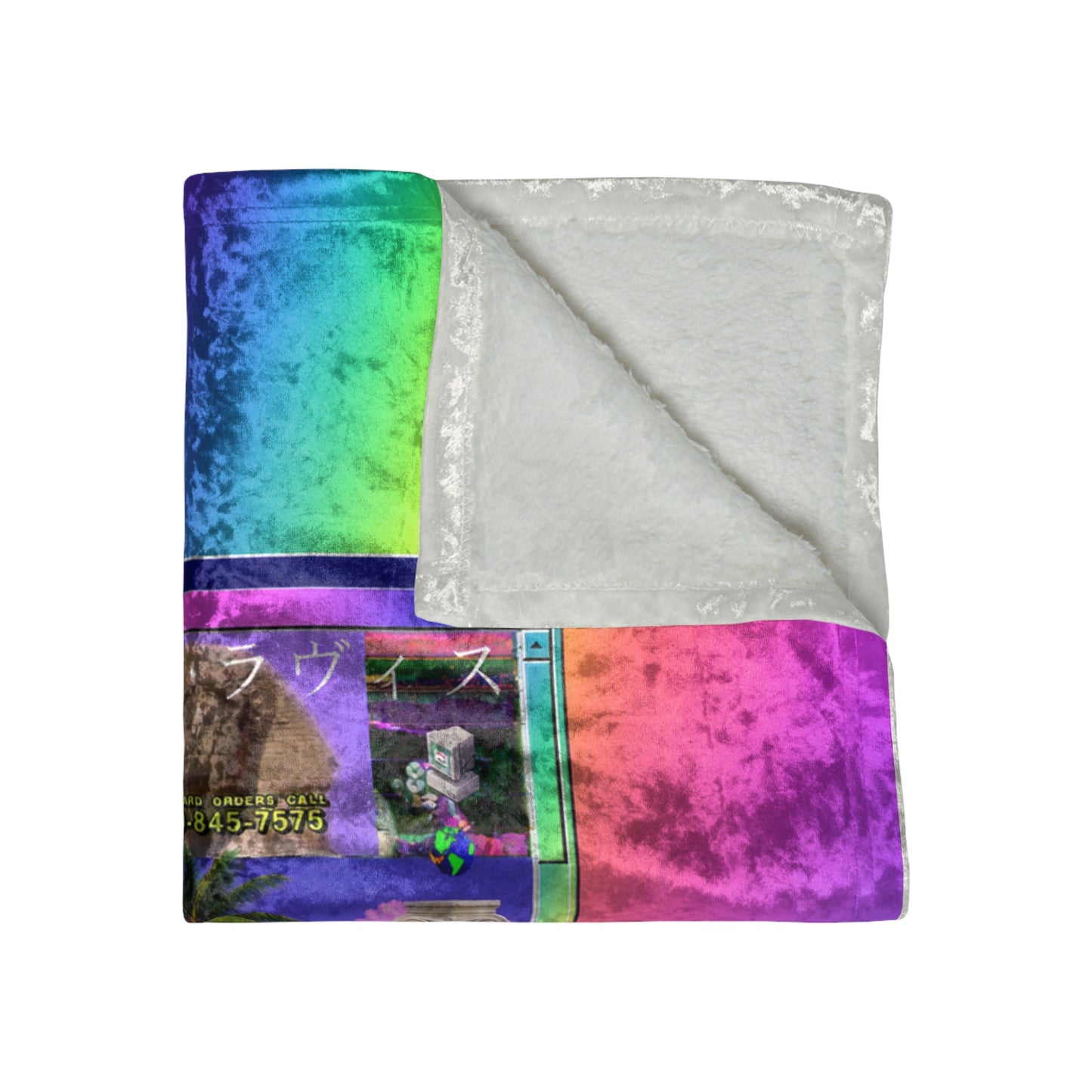 Sphinx Ilusions Crushed Velvet Blanket