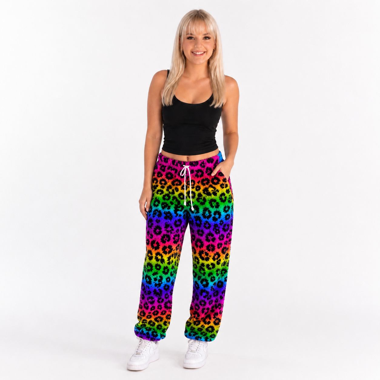 Rainbow Leopard Pajama Pants