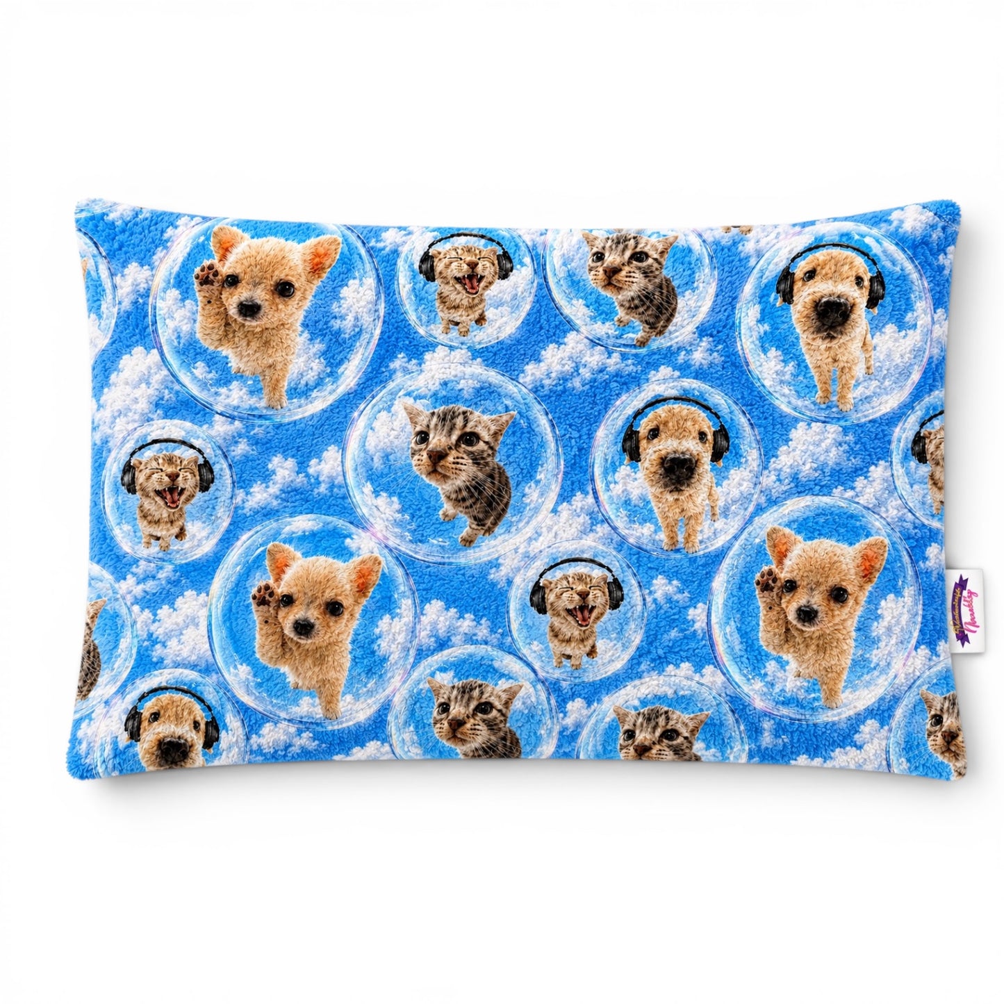 Cat Dog Fuzzy Pillow Shams King Queen