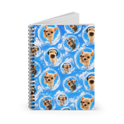 Cat Dog Spiral Notebook