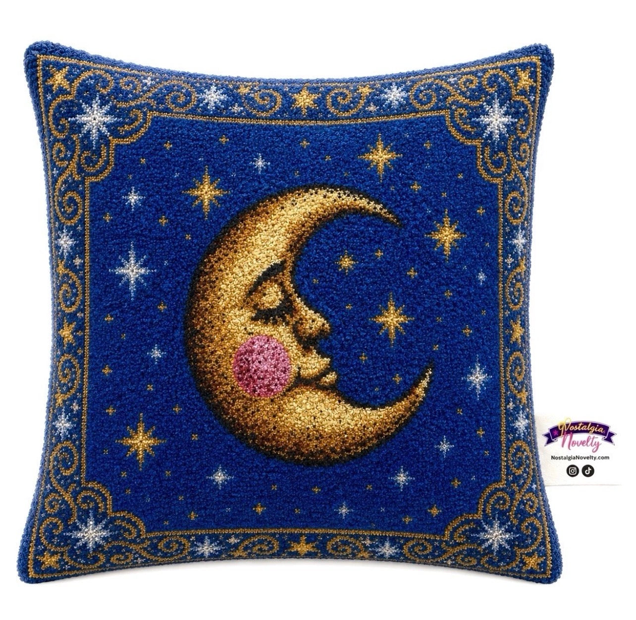 Sleep Time Moon Pillow Cover