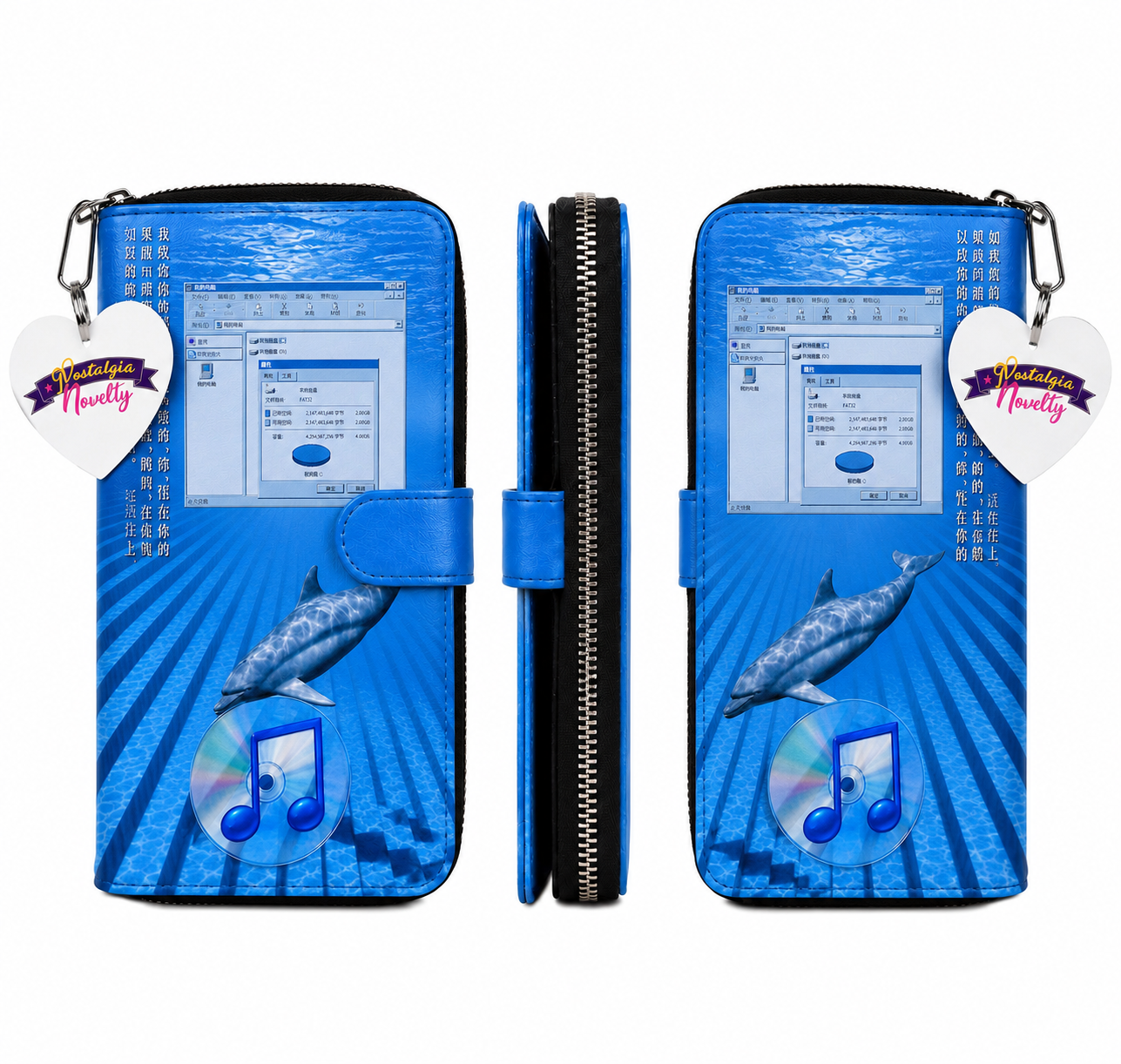 Cyber Dolphin PU Leather Wallet