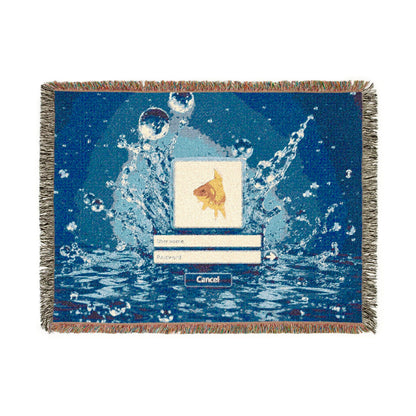 Liquid Login Woven Blanket