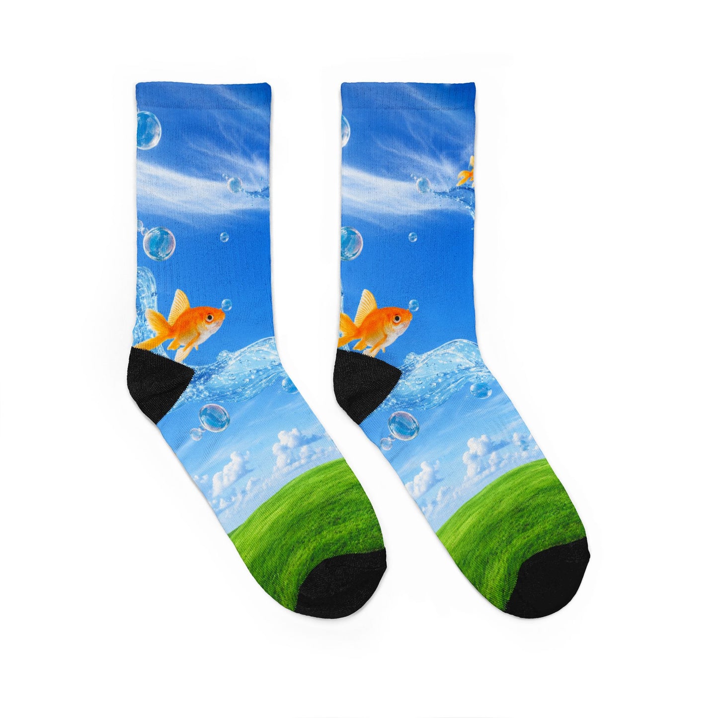 Goldfish Skies Unisex Crew Socks
