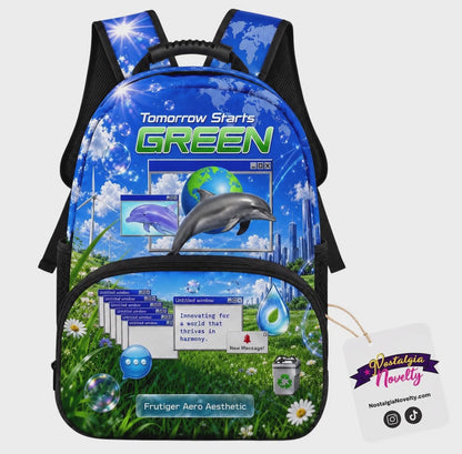 Tomorrow Stars Green Backpack