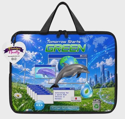 Tomorrow is Green Laptop Bag